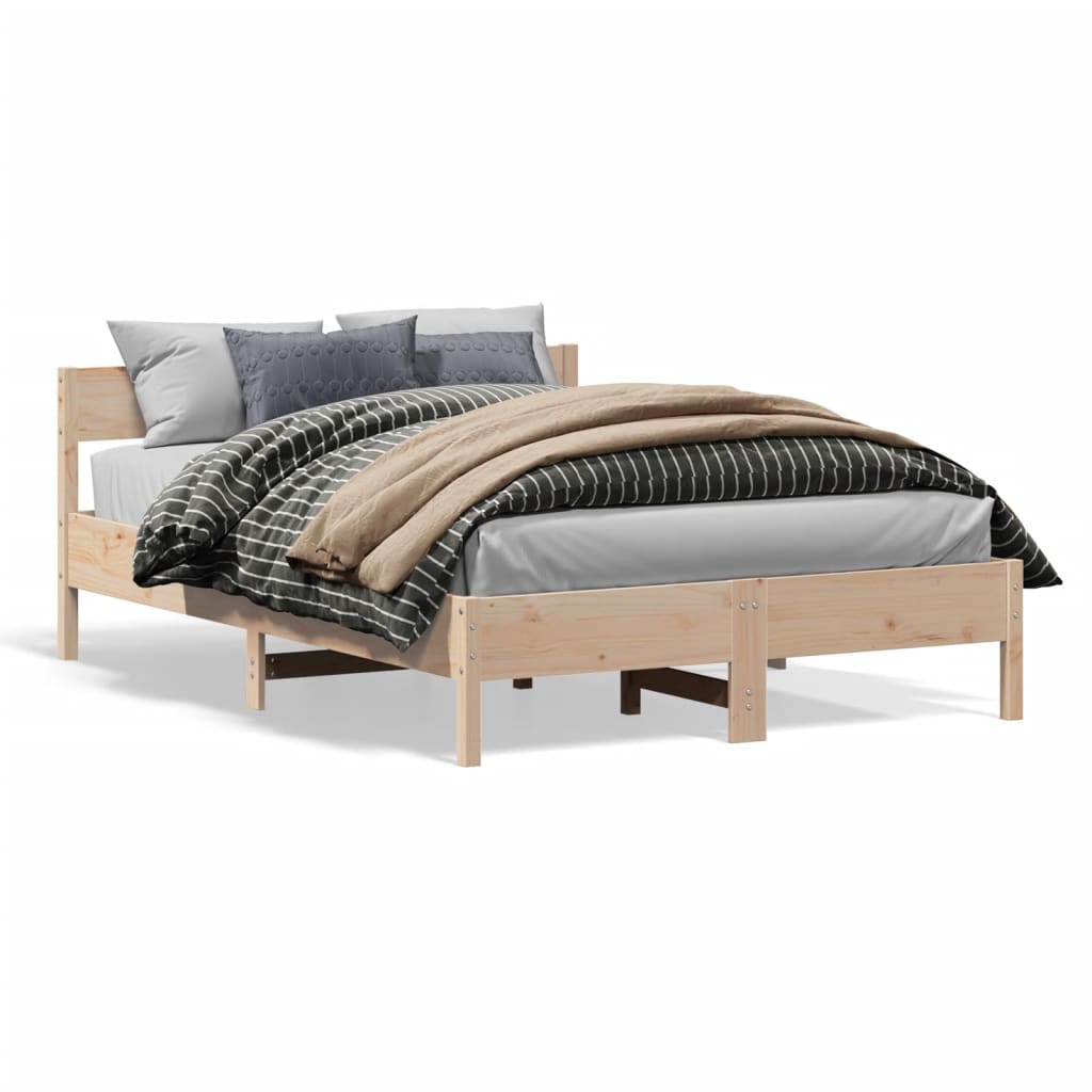 Bedframe zonder matras massief grenenhout 140x190 cm is nu te koop bij PeponiXL, paradijselijk wonen!