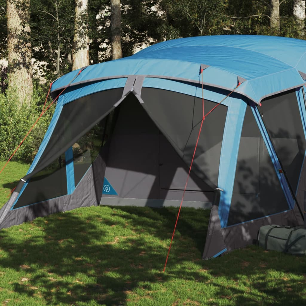 Tent met luifel 4-persoons waterdicht blauw is nu te koop bij PeponiXL, paradijselijk wonen!