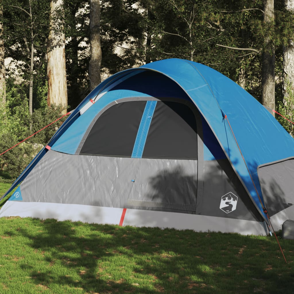 Koepeltent 6-persoons waterdicht blauw is nu te koop bij PeponiXL, paradijselijk wonen!