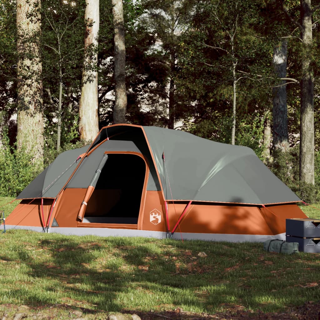Koepeltent 9-persoons waterdicht oranje is nu te koop bij PeponiXL, paradijselijk wonen!