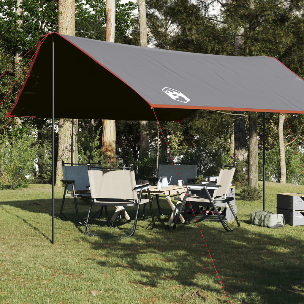 Kampeerluifel waterdicht 430x380x210 cm grijs en oranje is nu te koop bij PeponiXL, paradijselijk wonen!