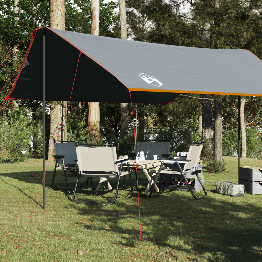 Kampeerluifel waterdicht 460x305x210 cm grijs en oranje is nu te koop bij PeponiXL, paradijselijk wonen!