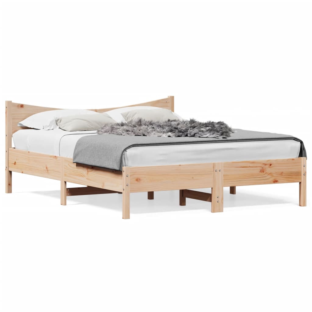 Bedframe zonder matras massief grenenhout 160x200 cm is nu te koop bij PeponiXL, paradijselijk wonen!