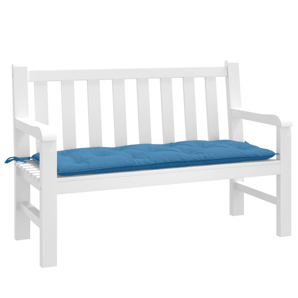 Tuinbankkussen 120x50x7 cm stof gemêleerd blauw is nu te koop bij PeponiXL, paradijselijk wonen!