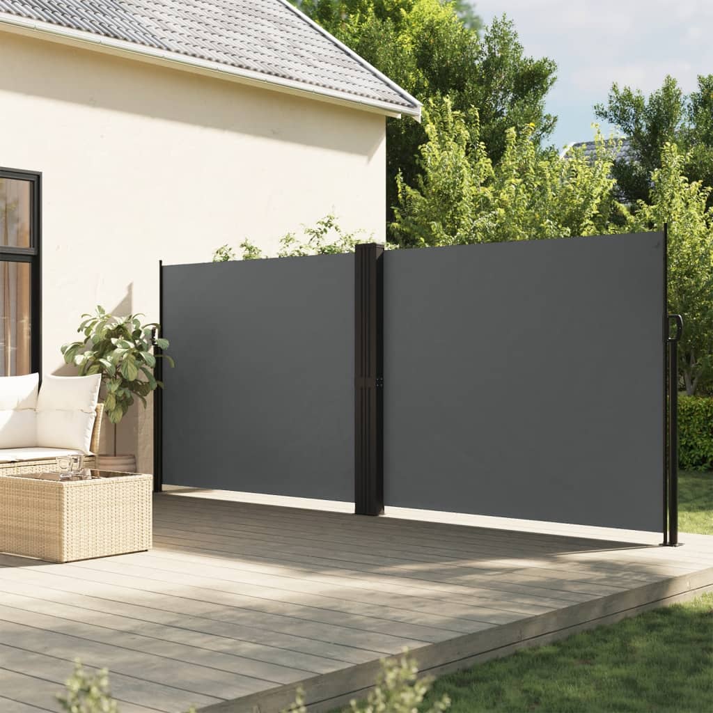 Windscherm uittrekbaar 160x600 cm antraciet is nu te koop bij PeponiXL, paradijselijk wonen!