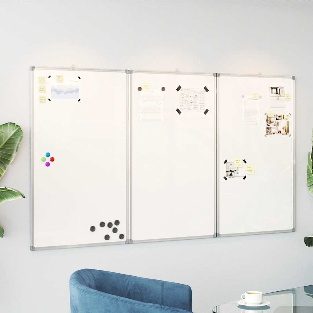 Whiteboard magnetisch inklapbaar 150x80x1,7 cm aluminium is nu te koop bij PeponiXL, paradijselijk wonen!