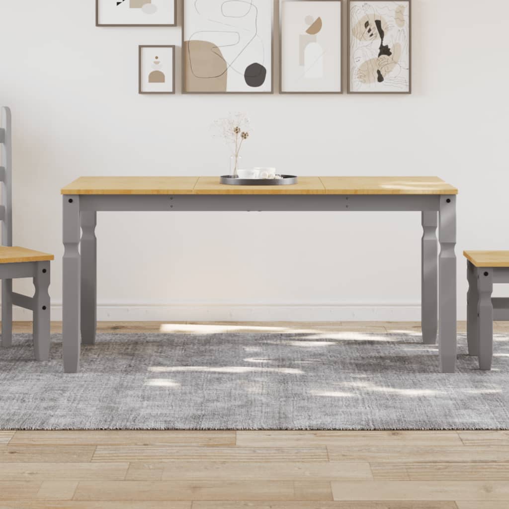 Eettafel Corona 160x80x75 cm massief grenenhout grijs is nu te koop bij PeponiXL, paradijselijk wonen!