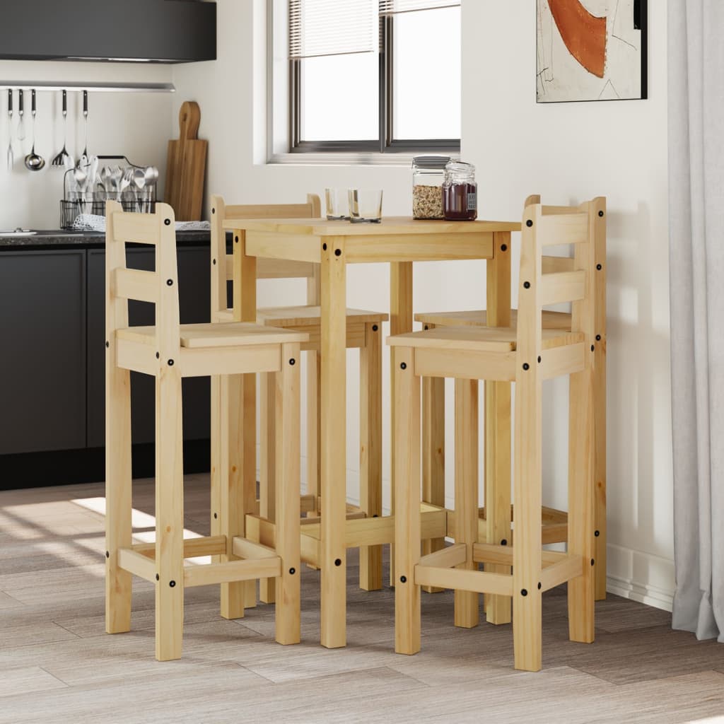 5-delige Barset massief grenenhout is nu te koop bij PeponiXL, paradijselijk wonen!