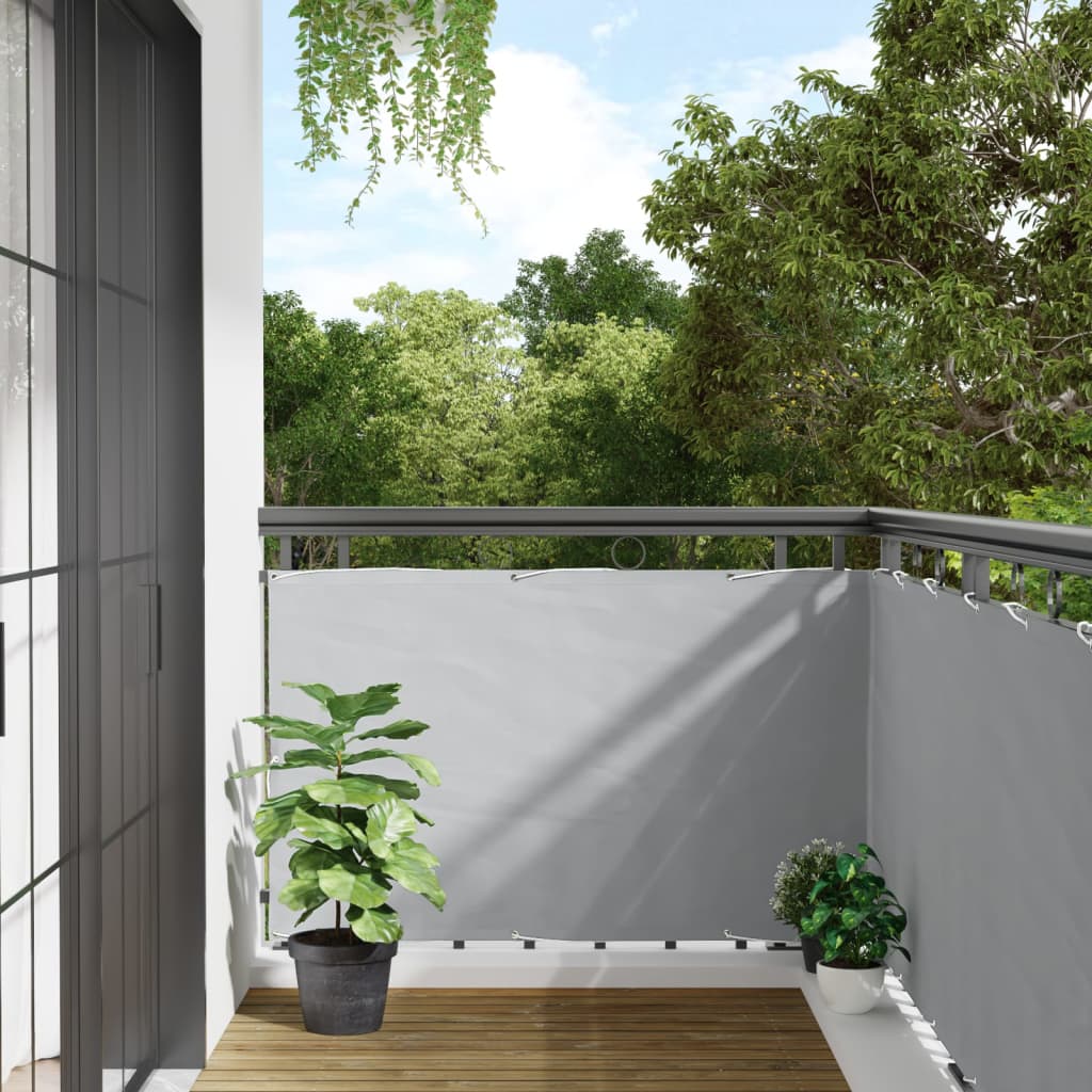 Balkonscherm 500x90 cm PVC grijs is nu te koop bij PeponiXL, paradijselijk wonen!