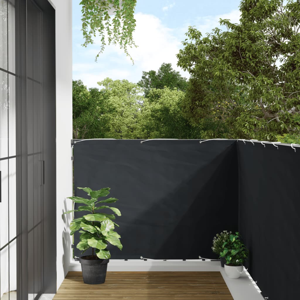 Balkonscherm 600x120 cm PVC antracietkleurig is nu te koop bij PeponiXL, paradijselijk wonen!