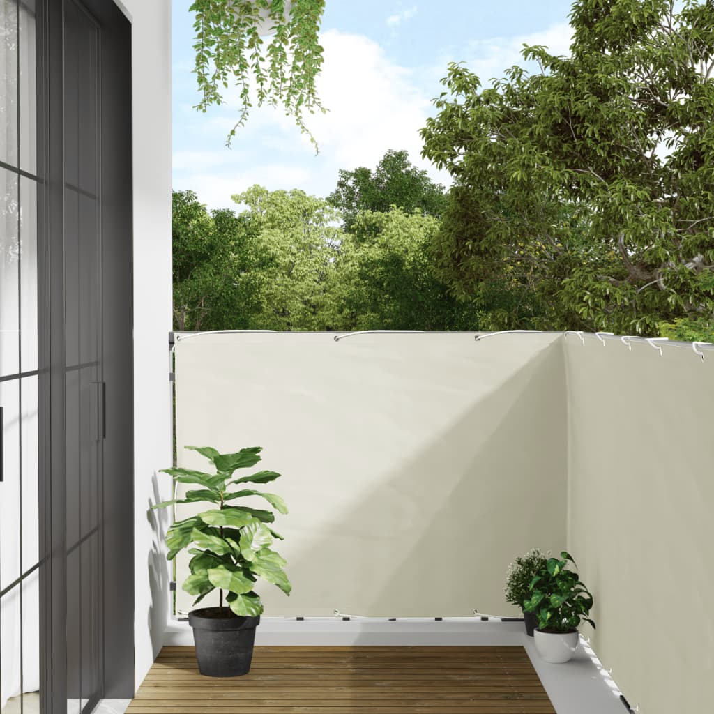 Balkonscherm 400x120 cm PVC wit is nu te koop bij PeponiXL, paradijselijk wonen!