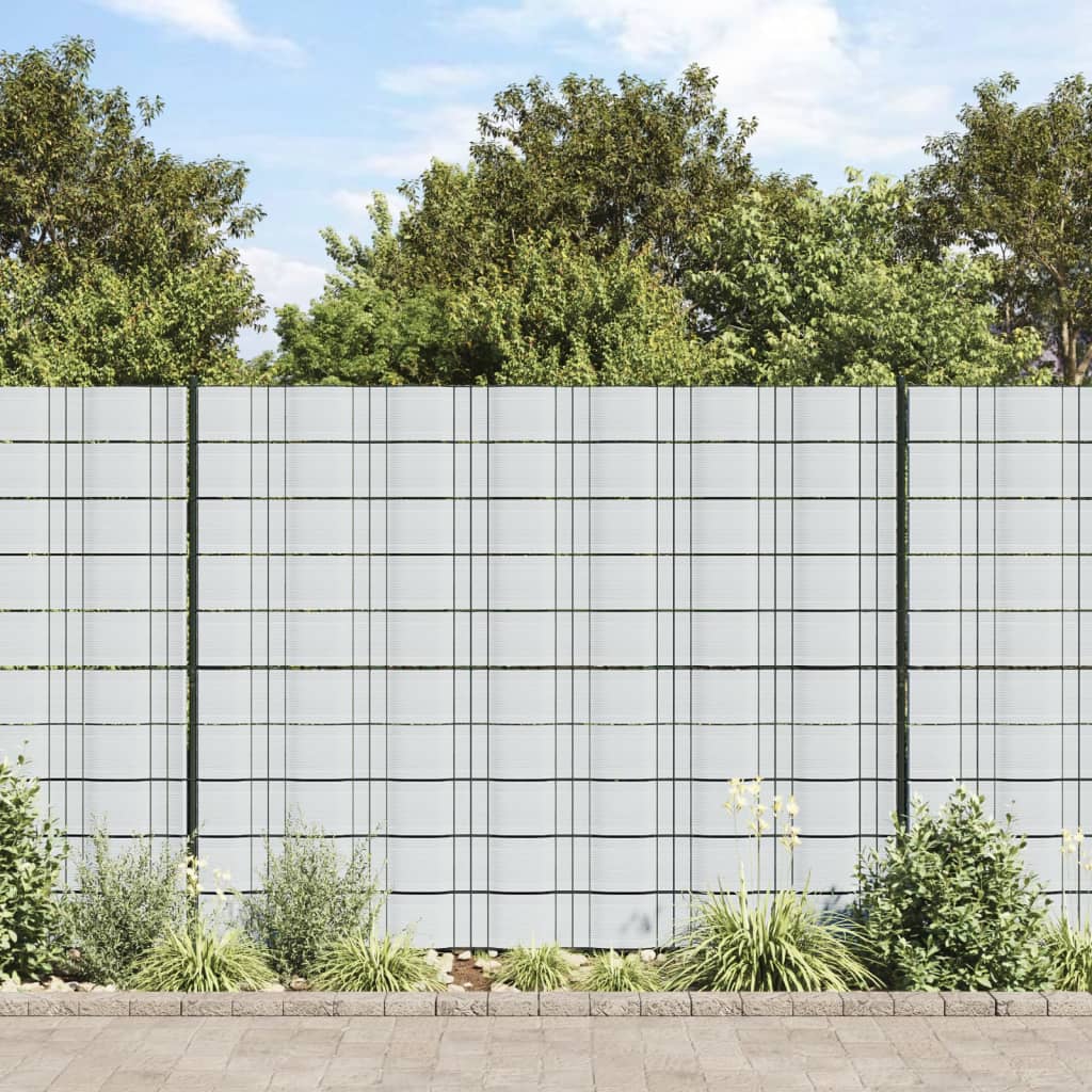 Tuinschermen 10 st 252,5x19 m PVC lichtgrijs is nu te koop bij PeponiXL, paradijselijk wonen!