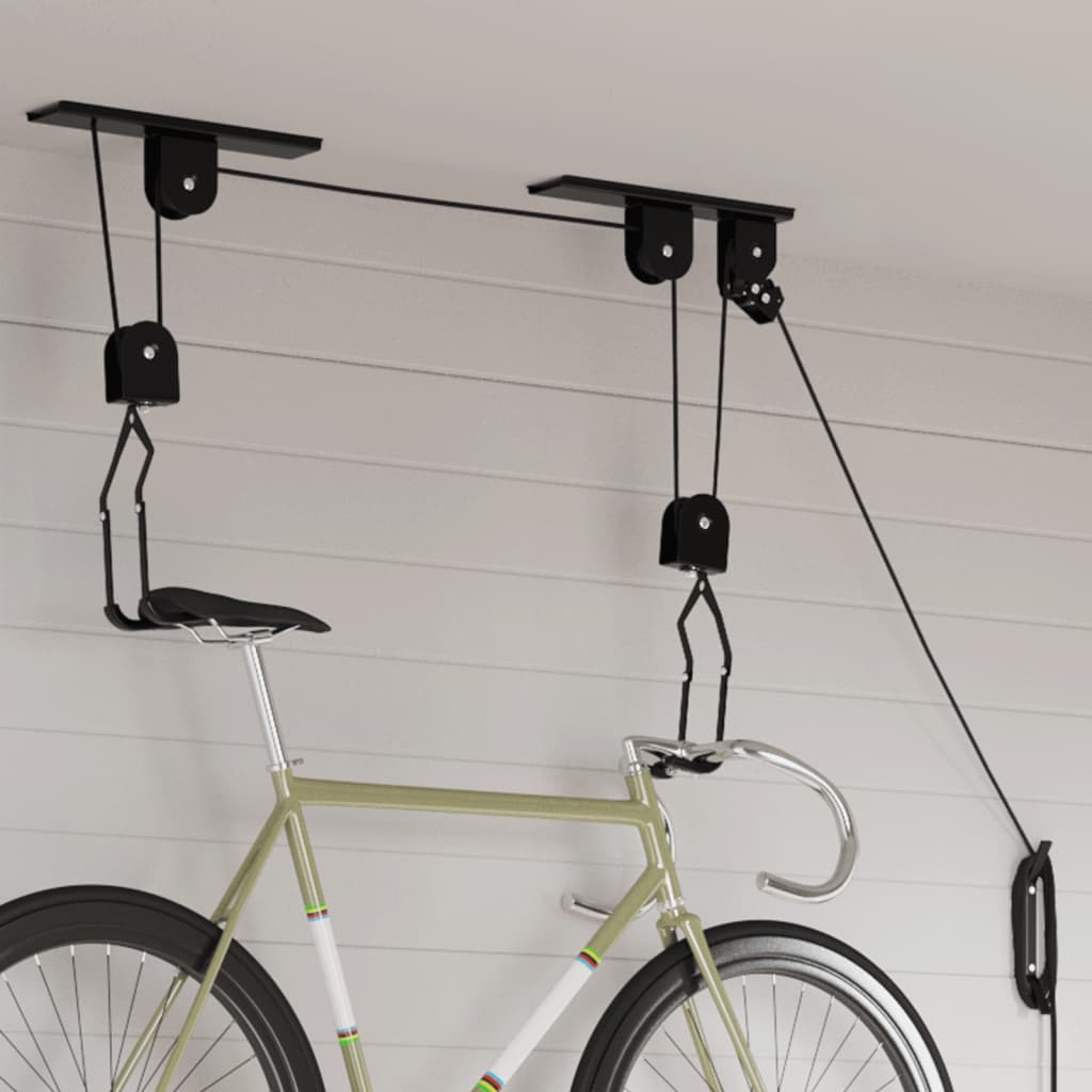 Fietstakels met plafondbevestiging 2 st 20 kg is nu te koop bij PeponiXL, paradijselijk wonen!