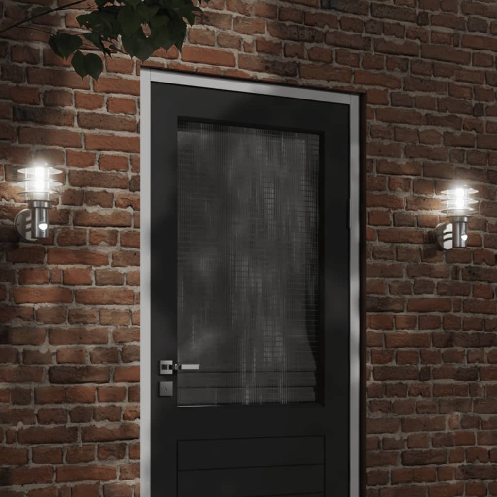 Buitenwandlamp met sensor roestvrij staal zilverkleurig is nu te koop bij PeponiXL, paradijselijk wonen!