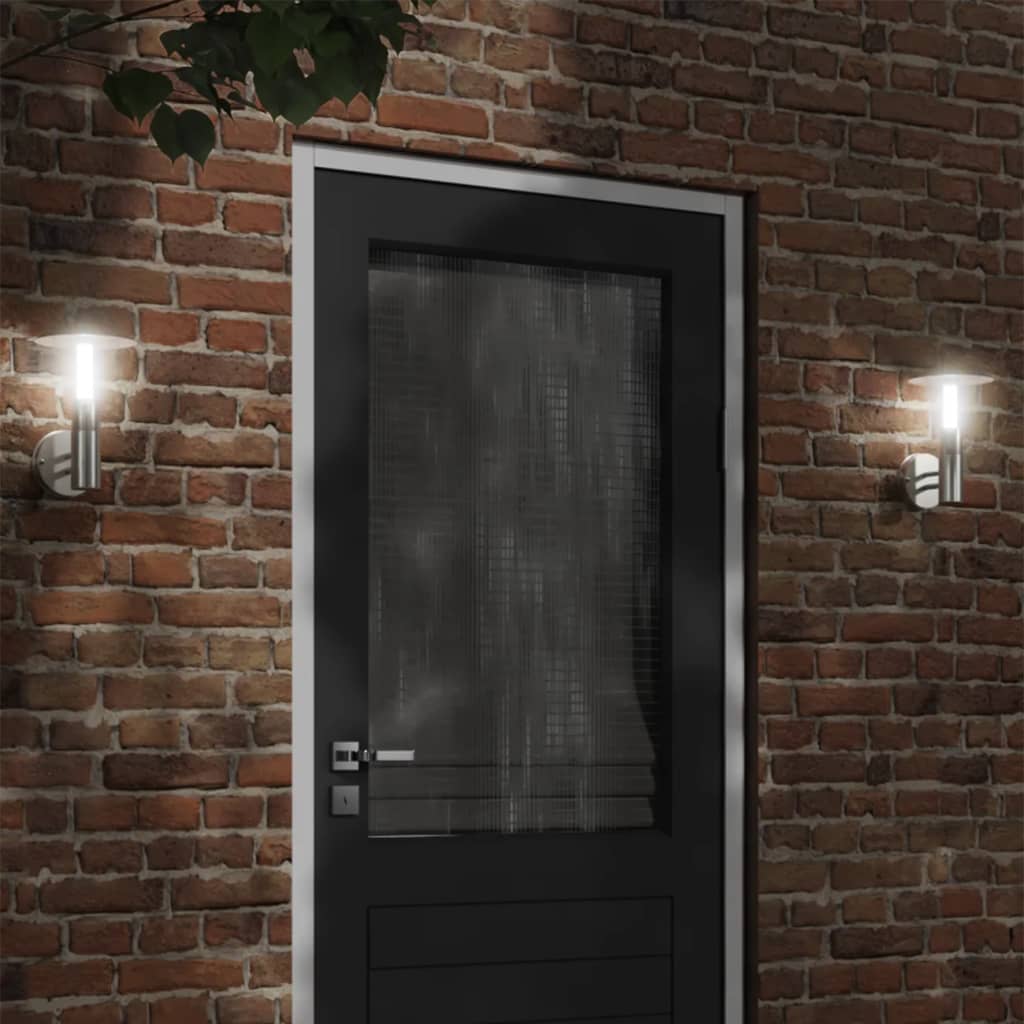 Buitenwandlamp roestvrij staal zilverkleurig is nu te koop bij PeponiXL, paradijselijk wonen!
