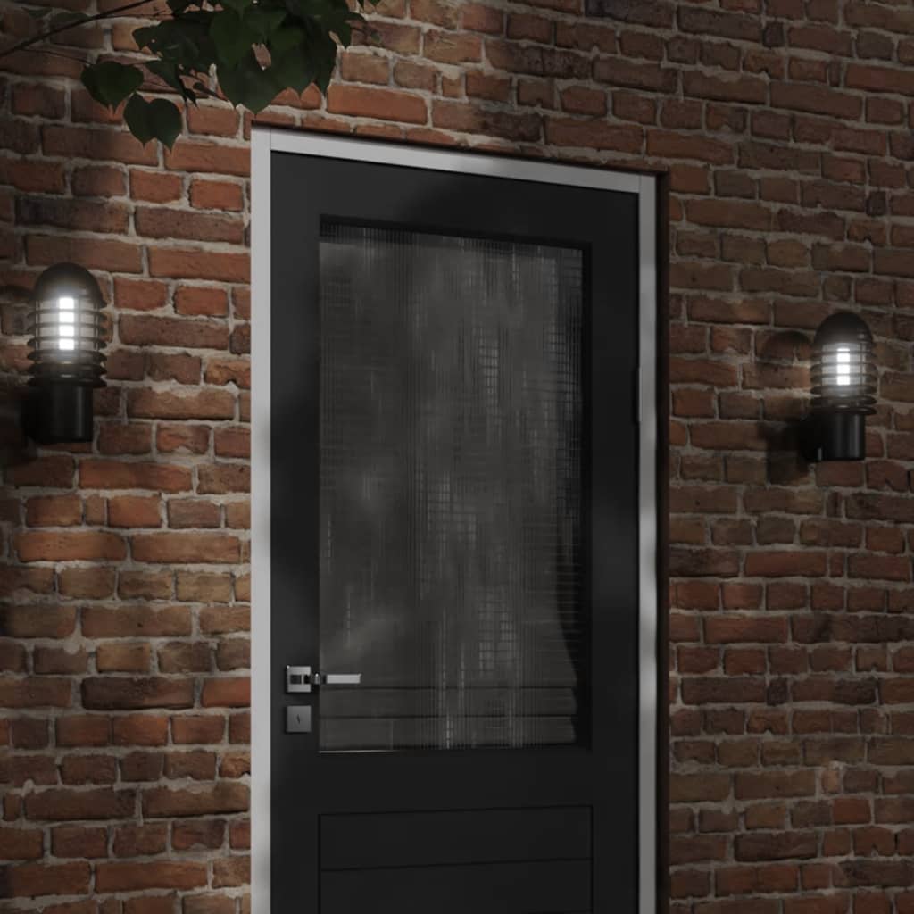 Buitenwandlamp roestvrij staal zwart is nu te koop bij PeponiXL, paradijselijk wonen!