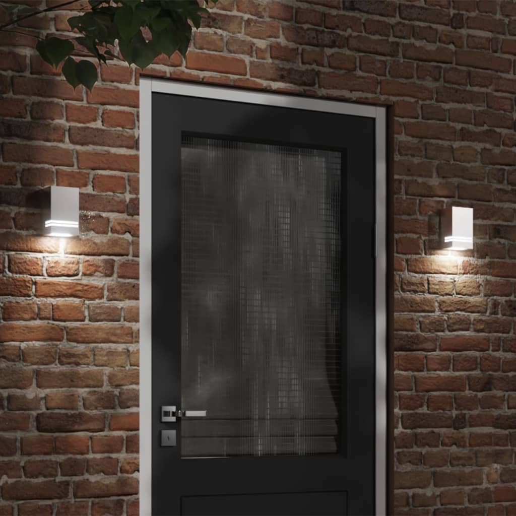 Buitenwandlamp roestvrij staal zilverkleurig is nu te koop bij PeponiXL, paradijselijk wonen!