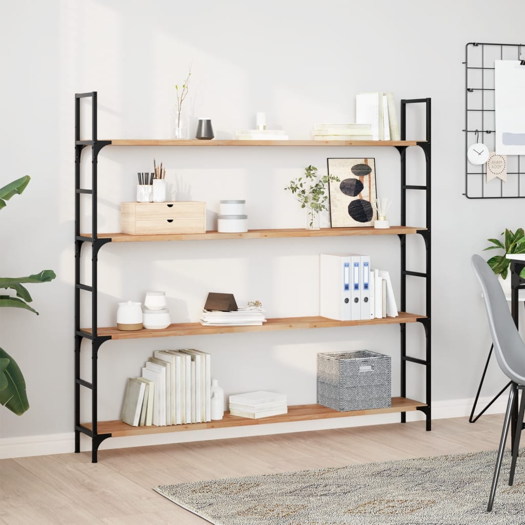 Wandschappen 2 st zwevend olieafwerking 120x20x2 cm acaciahout is nu te koop bij PeponiXL, paradijselijk wonen!