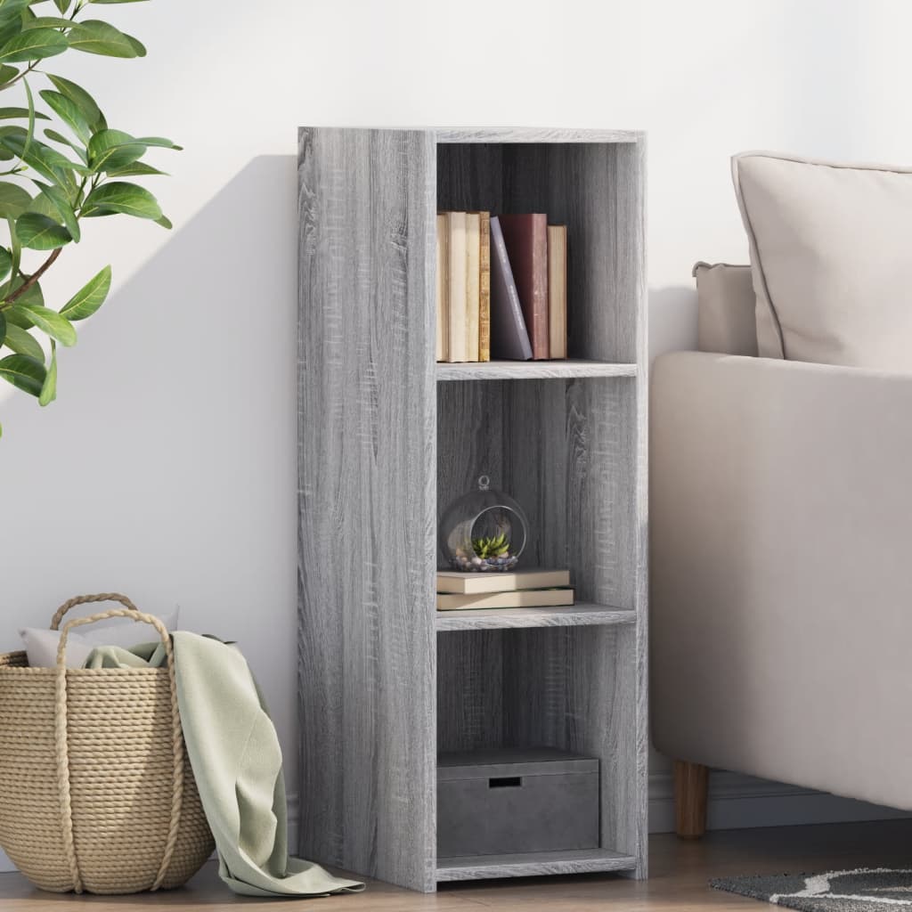 Dressoir 30x41x93 cm bewerkt hout grijs sonoma eikenkleurig is nu te koop bij PeponiXL, paradijselijk wonen!