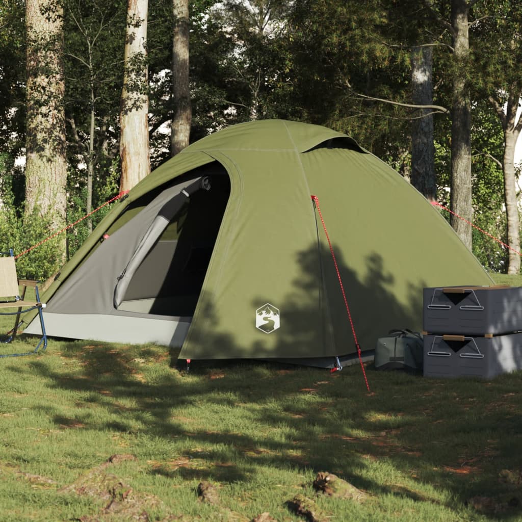 Koepeltent 4-persoons waterdicht olijfgroen is nu te koop bij PeponiXL, paradijselijk wonen!