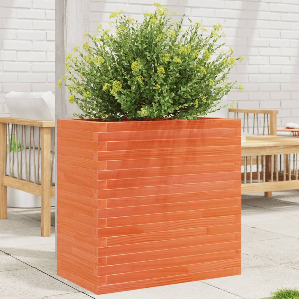 Plantenbak 70x40x68,5 cm massief grenenhout wasbruin is nu te koop bij PeponiXL, paradijselijk wonen!