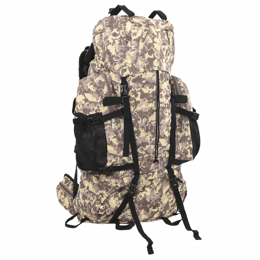 Wandelrugzak 80 L camouflage oxford stof camelbruin is nu te koop bij PeponiXL, paradijselijk wonen!