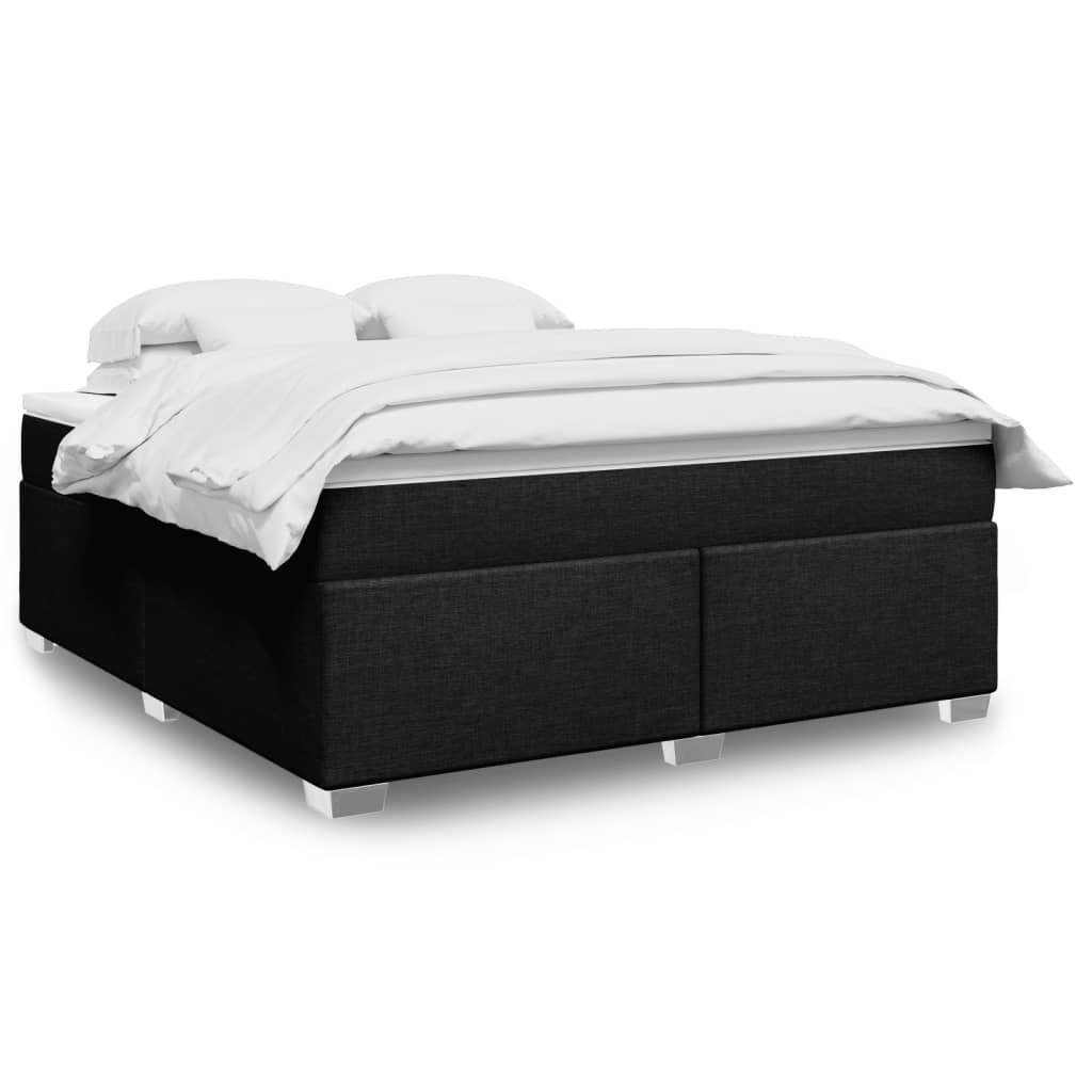 Boxspring met matras stof zwart 180x200 cm is nu te koop bij PeponiXL, paradijselijk wonen!