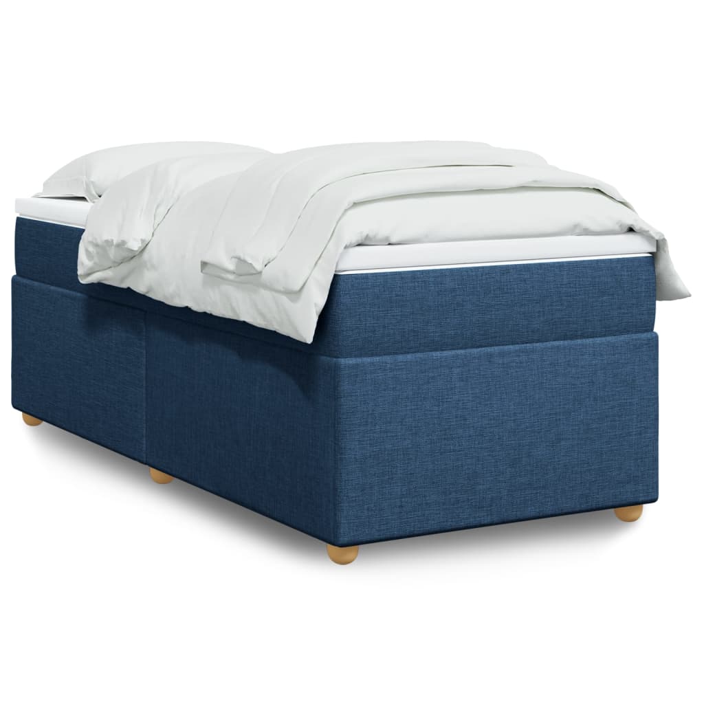 Boxspring met matras stof blauw 80x200 cm is nu te koop bij PeponiXL, paradijselijk wonen!