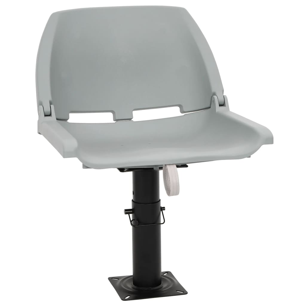 2-delige Bootstoelenset inklapbaar 48x51x41 cm grijs is nu te koop bij PeponiXL, paradijselijk wonen!