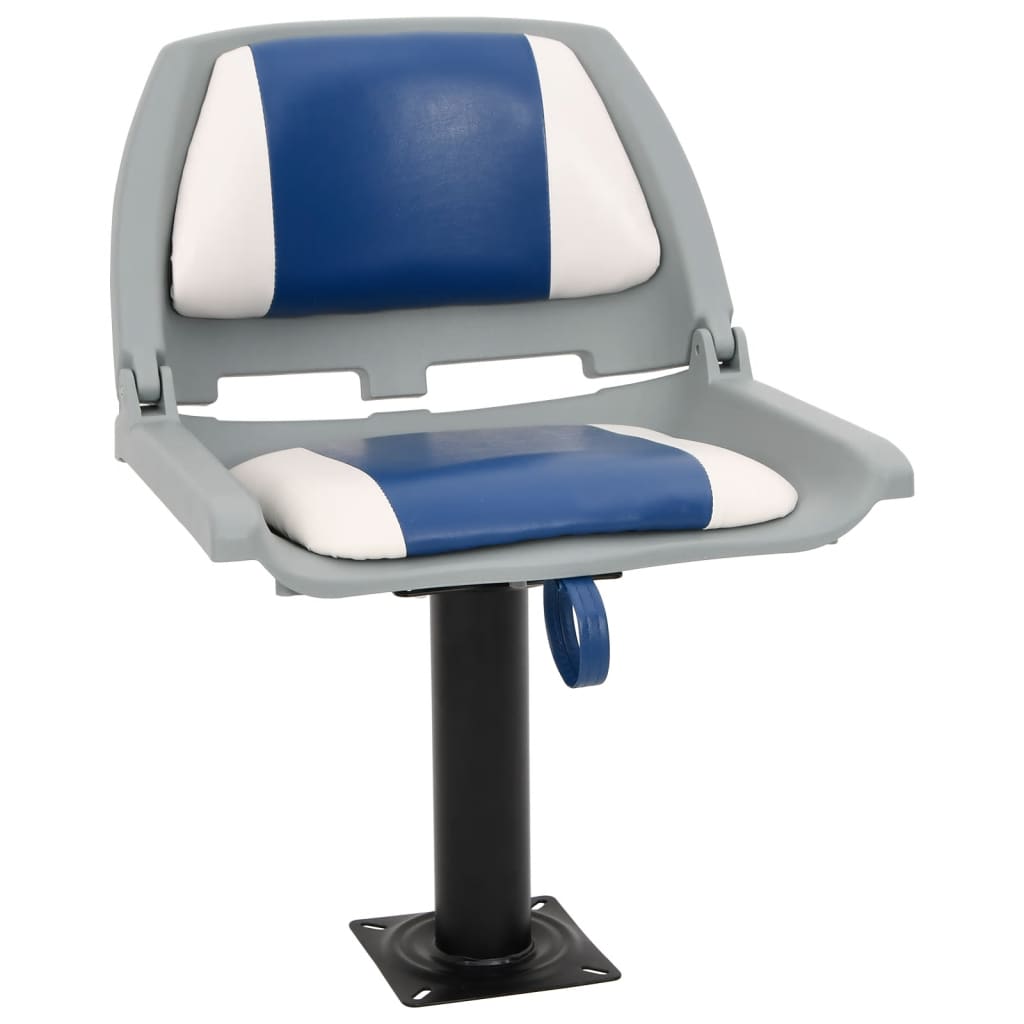 2-delige Bootstoelenset inklapbaar 48x51x41 cm blauw en wit is nu te koop bij PeponiXL, paradijselijk wonen!