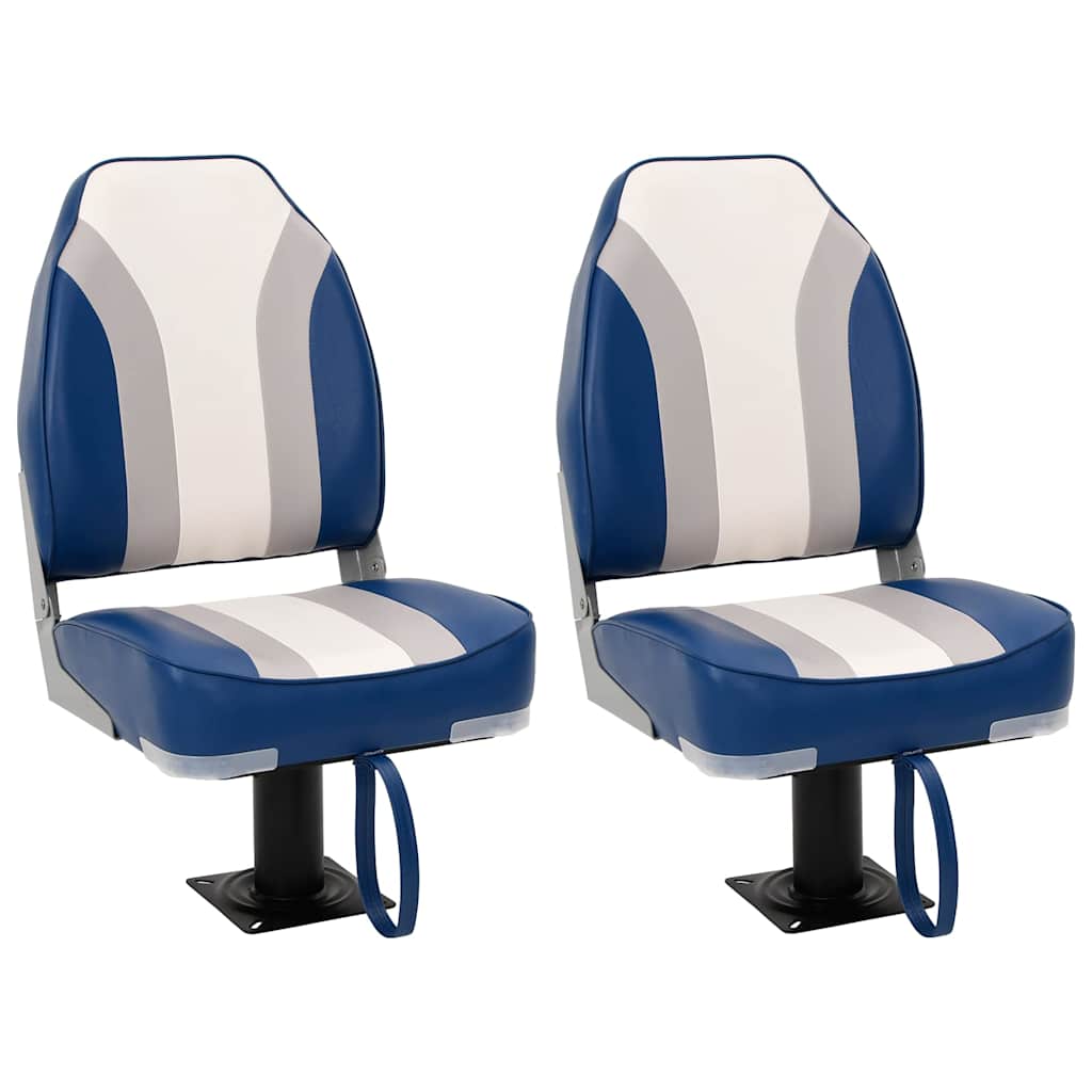 Bootstoelen inklapbaar 2 st met hoge rugleuning is nu te koop bij PeponiXL, paradijselijk wonen!