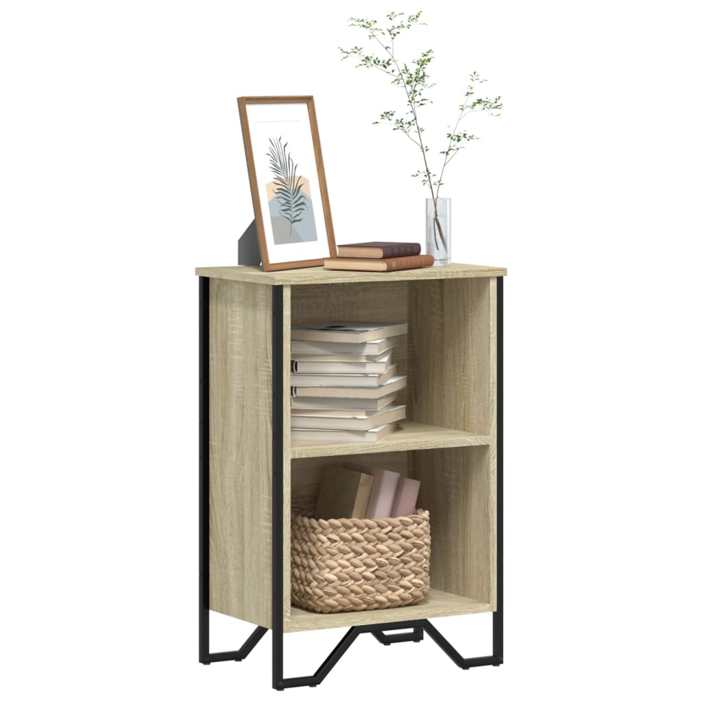 Boekenkast 50x31x74,5 cm bewerkt hout sonoma eikenkleurig is nu te koop bij PeponiXL, paradijselijk wonen!
