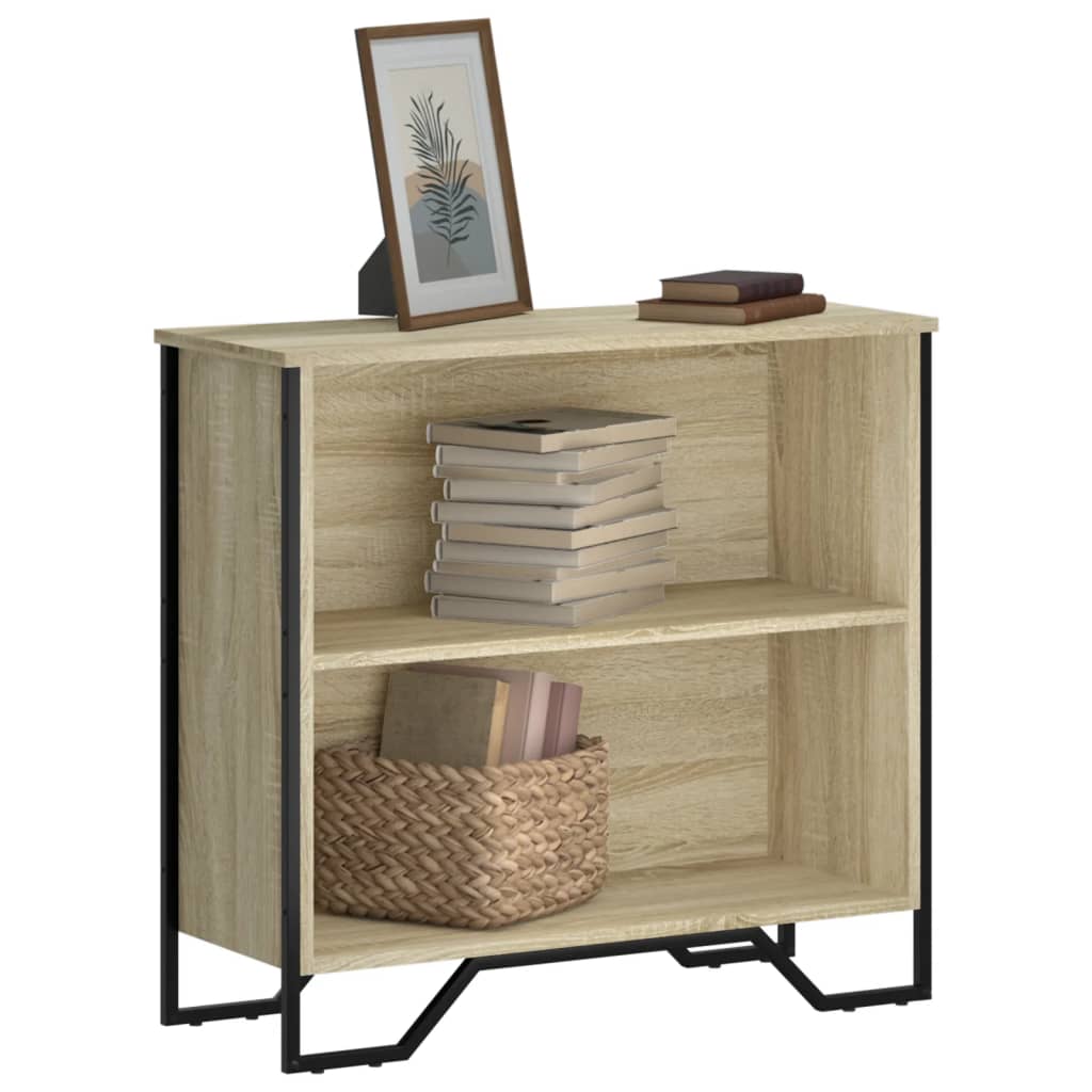 Boekenkast 80x31x74,5 cm bewerkt hout sonoma eikenkleurig is nu te koop bij PeponiXL, paradijselijk wonen!