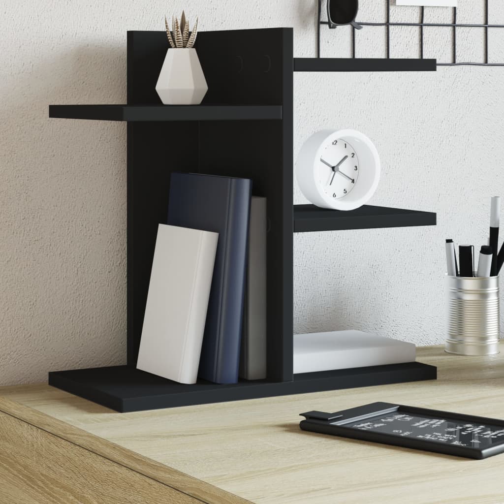 Bureau organiser 42x21,5x42 cm bewerkt hout zwart is nu te koop bij PeponiXL, paradijselijk wonen!