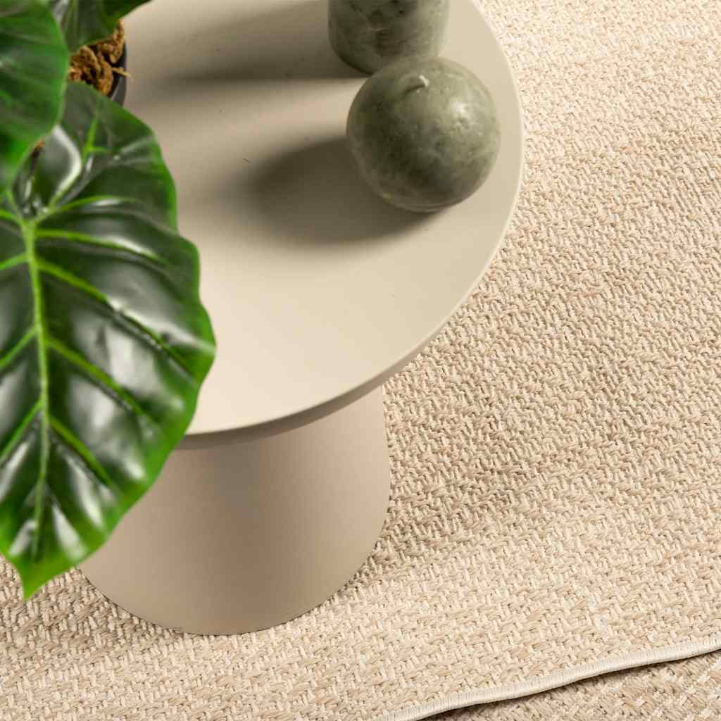 Vloerkleed ZIZUR beige binnen en buiten 160x230 cm jute look is nu te koop bij PeponiXL, paradijselijk wonen!