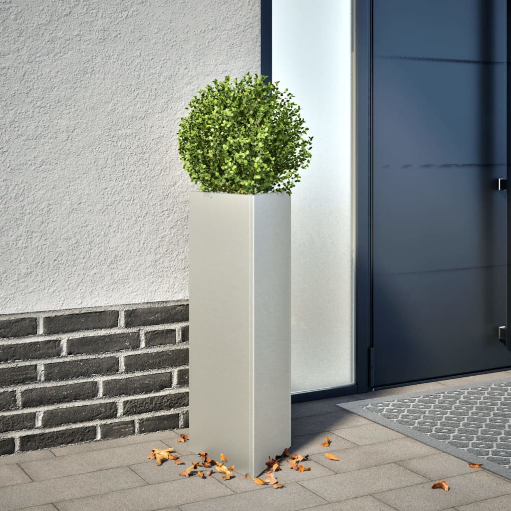 Plantenbak driehoek 30x26x75 cm roestvrij staal is nu te koop bij PeponiXL, paradijselijk wonen!