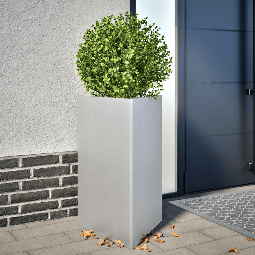 Plantenbak driehoek 50x43x75 cm gegalvaniseerd staal is nu te koop bij PeponiXL, paradijselijk wonen!