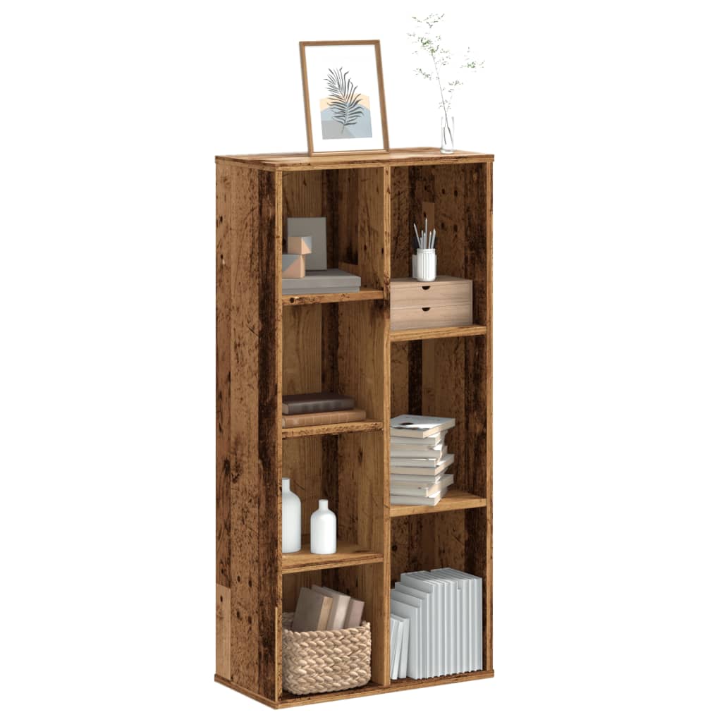 Boekenkast 50x25x105 cm bewerkt hout oud houtkleurig is nu te koop bij PeponiXL, paradijselijk wonen!