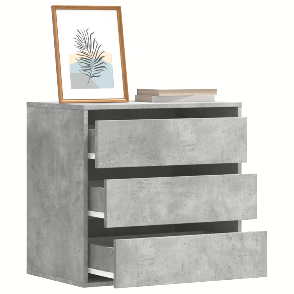 Ladekast 60x41x58 cm bewerkt hout betongrijs is nu te koop bij PeponiXL, paradijselijk wonen!