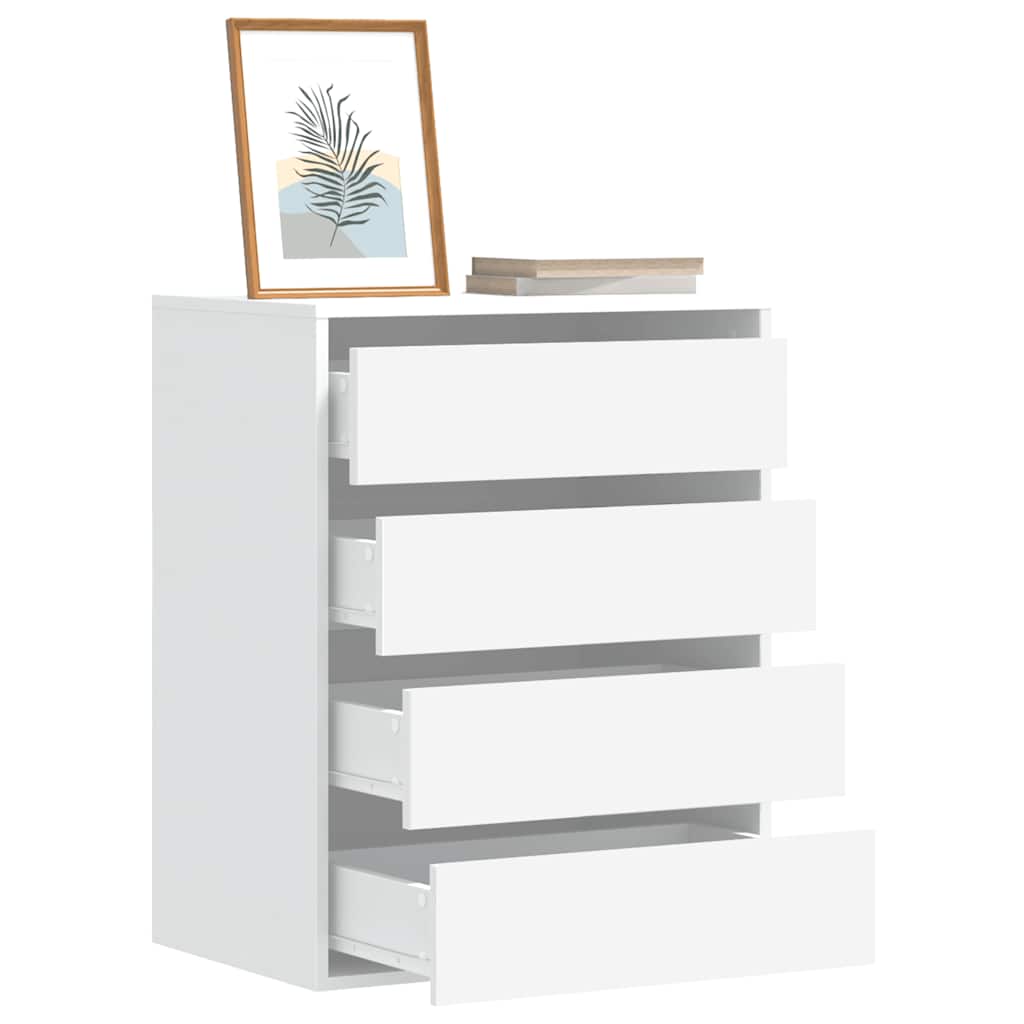 Ladekast 60x41x76 cm bewerkt hout wit is nu te koop bij PeponiXL, paradijselijk wonen!