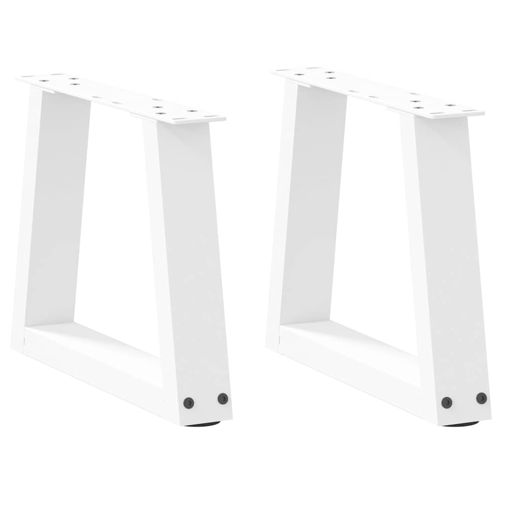Salontafelpoten 2 st V-vormig 30x(30-31,3) cm staal wit is nu te koop bij PeponiXL, paradijselijk wonen!
