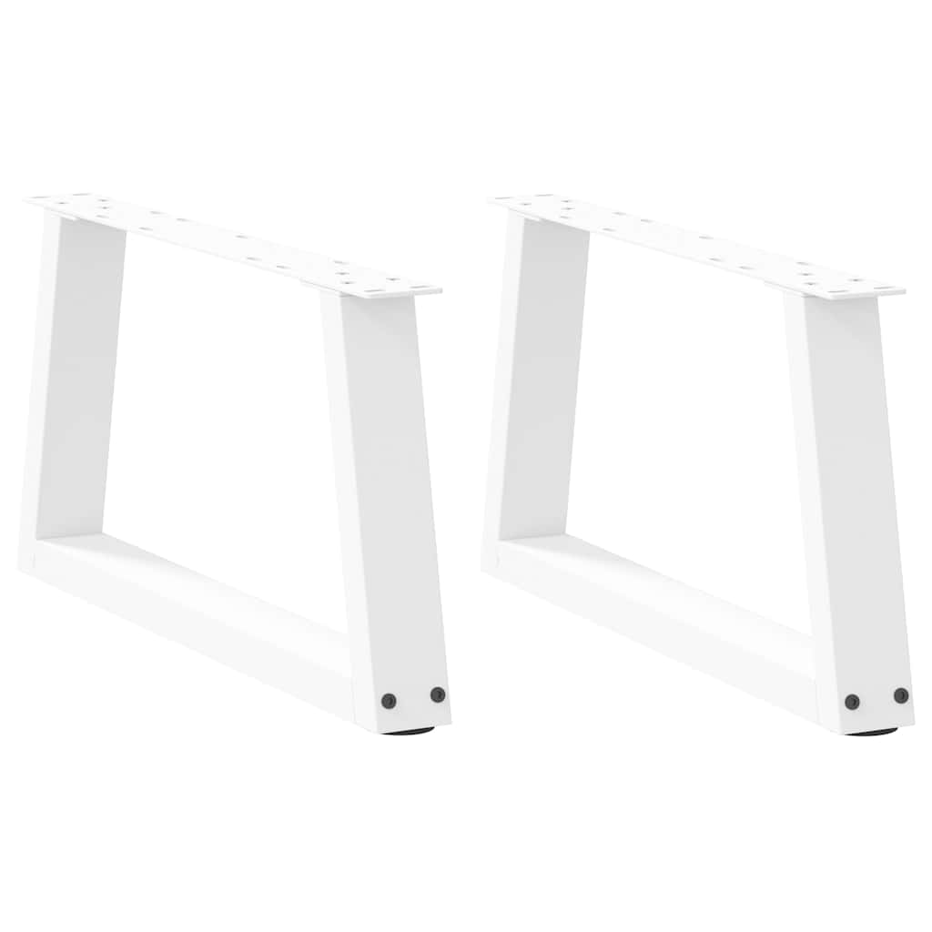 Salontafelpoten 2 st V-vormig 70x(30-31,3) cm staal wit is nu te koop bij PeponiXL, paradijselijk wonen!