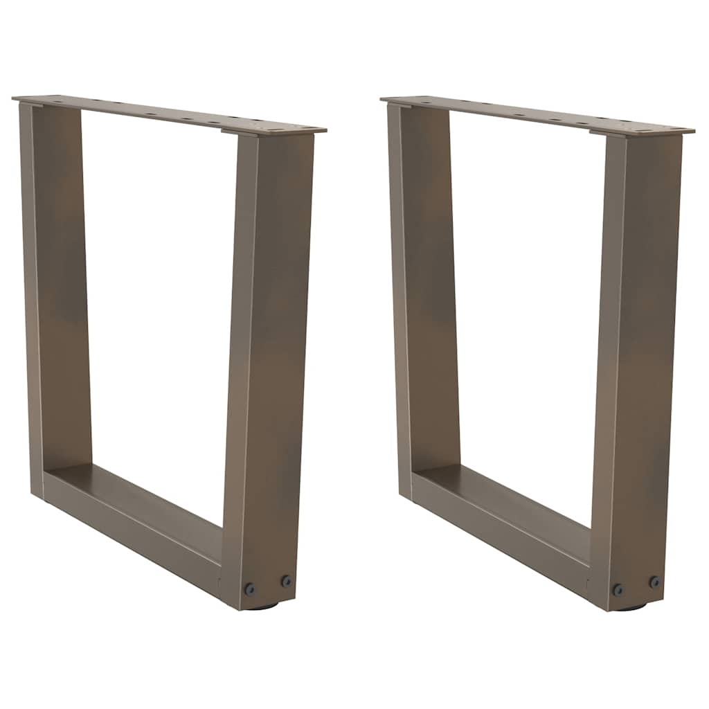 Salontafelpoten 2 st V-vormig 60x(42-43,3) cm staal naturel is nu te koop bij PeponiXL, paradijselijk wonen!
