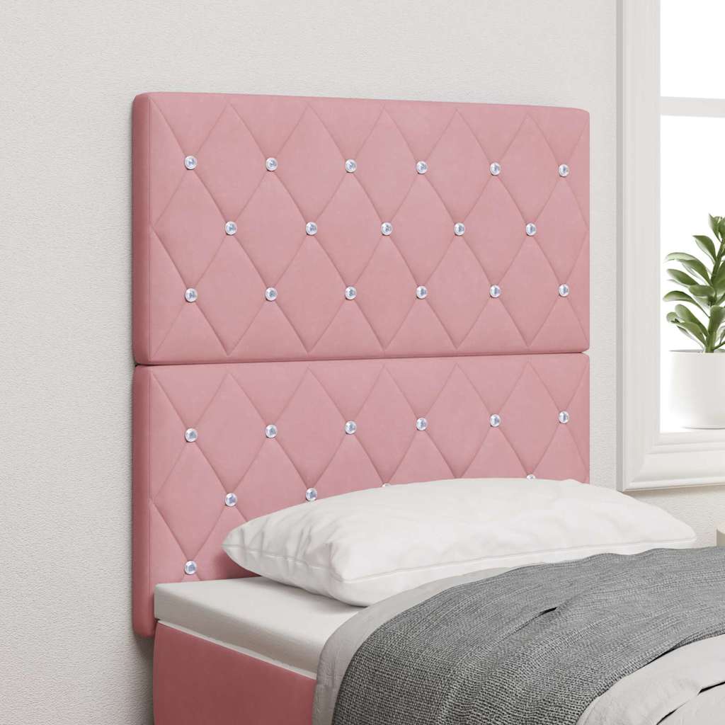 LED Hoofdbord met LED-stripverlichting Roze 80 cm Fluweel is nu te koop bij PeponiXL, paradijselijk wonen!