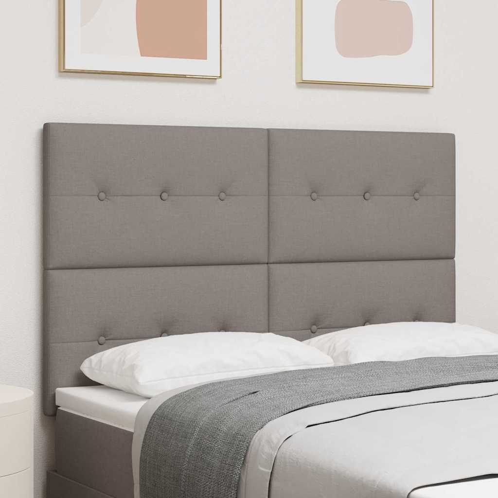 LED Hoofdbord met LED-stripverlichting Taupe 144 cm Stof is nu te koop bij PeponiXL, paradijselijk wonen!