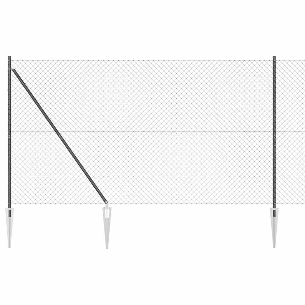 Afrasteringspaal Grijs 25 x 1,6 m (60 x 60 mm gaas) is nu te koop bij PeponiXL, paradijselijk wonen!