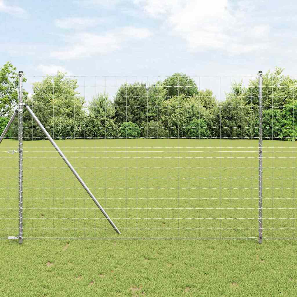 Hek met Paal Zilver 1,5 x 10 m Staal en PVC is nu te koop bij PeponiXL, paradijselijk wonen!