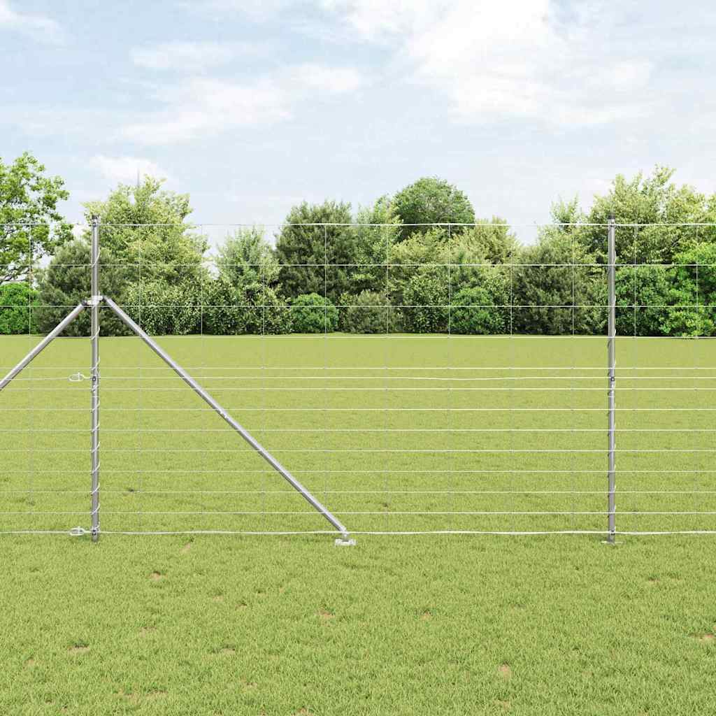Afrasteringspaal Gegalvaniseerd 50 x 1,5 m Staal is nu te koop bij PeponiXL, paradijselijk wonen!