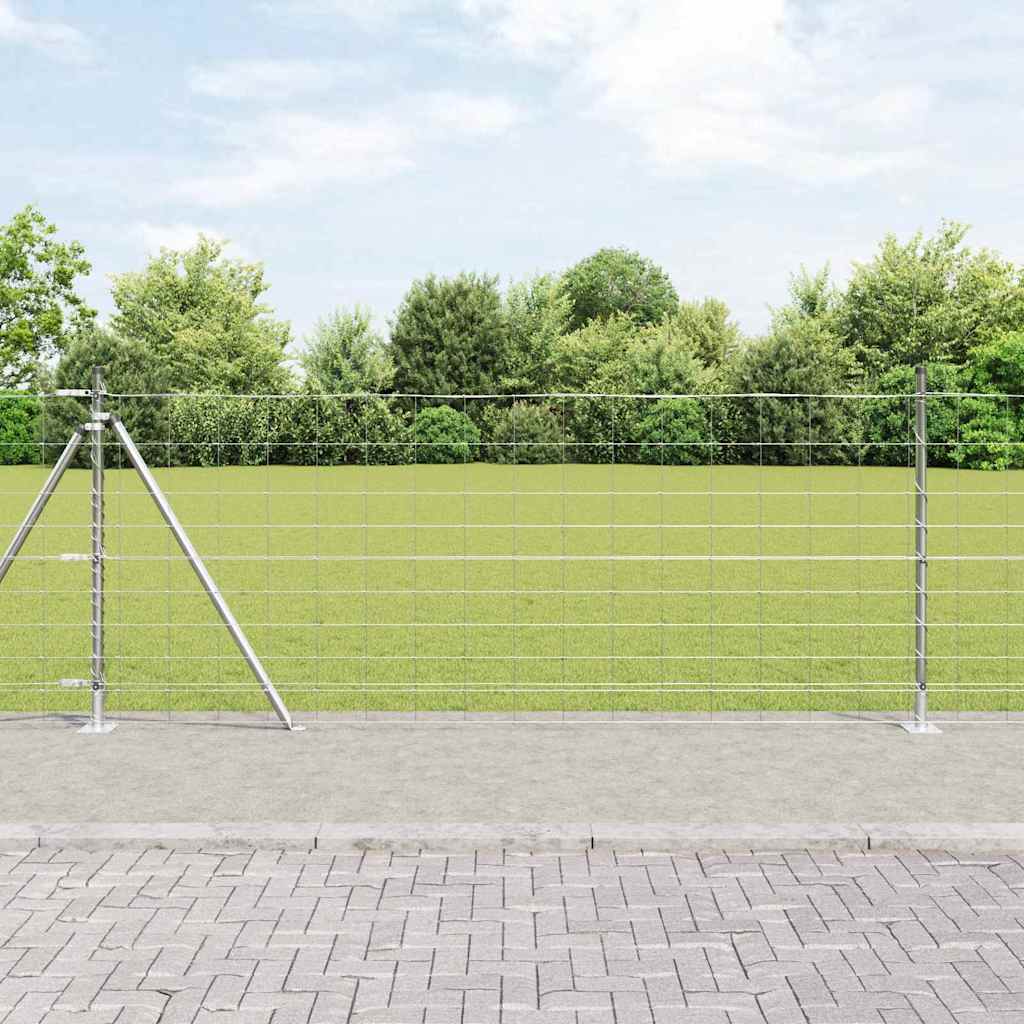 Afrasteringspaal Gegalvaniseerd 50 x 1 m Staal is nu te koop bij PeponiXL, paradijselijk wonen!