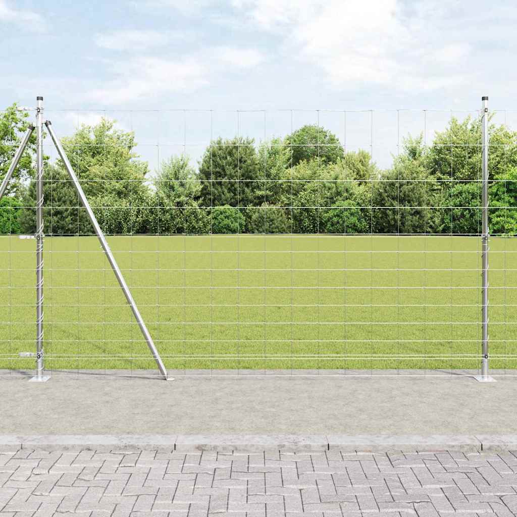 Afrasteringspaal Gegalvaniseerd 50 x 1,5 m Staal is nu te koop bij PeponiXL, paradijselijk wonen!
